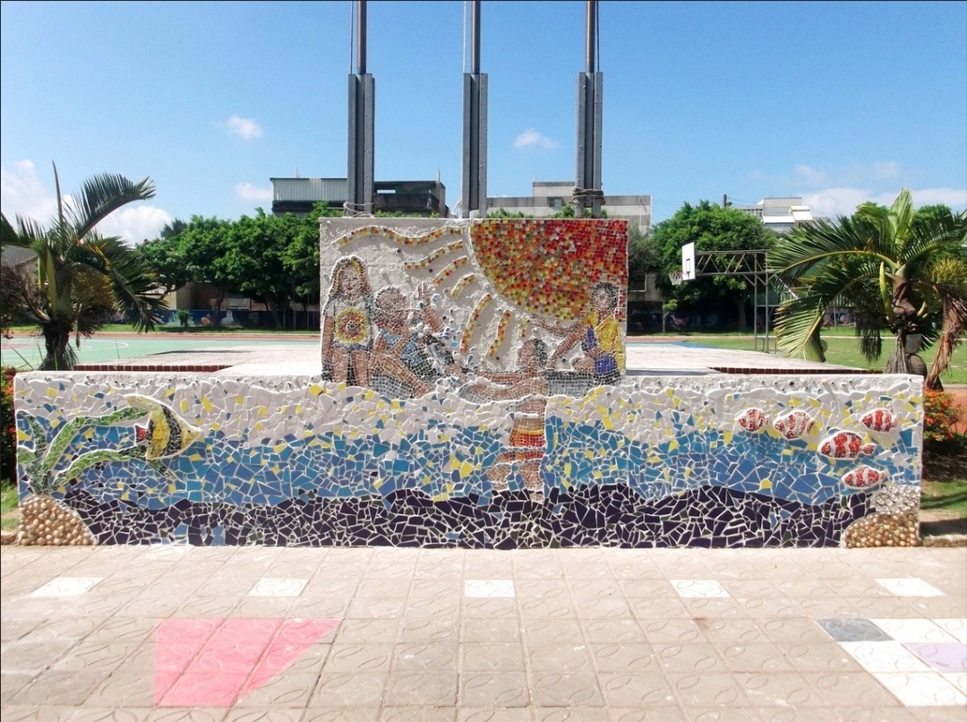 貝殼拼貼記錄下我們共創的美麗校園